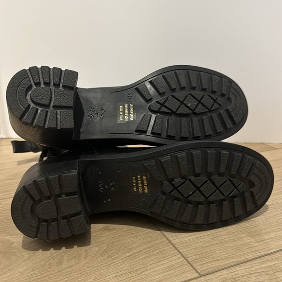 Emanuele Castro Made In Italy Black Leather Chelsea Ankle Boots Size 40/ US 9.5 - Picture 5 of 7